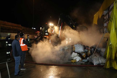 Bolu Dağı tüneli yakınlarından yürekleri ağza getiren yangın