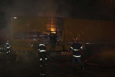 Bolu Dağı tüneli yakınlarından yürekleri ağza getiren yangın