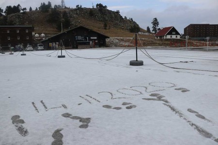 Bolu'da kar sürprizi