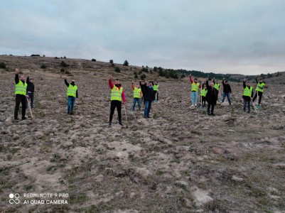 Ülkücüler Başbuğ'un anısına fidan dikti