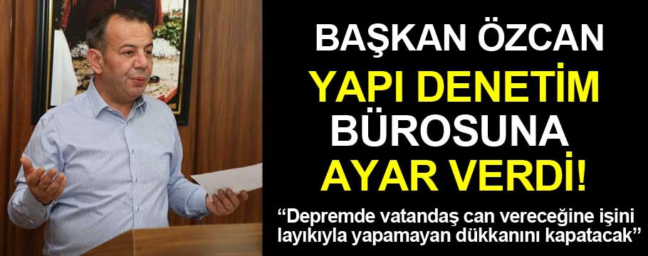 Özcan Yapı Denetim Bürosuna ayar verdi!