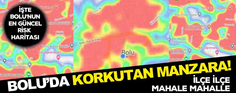 Bolu'da korkutan manzara