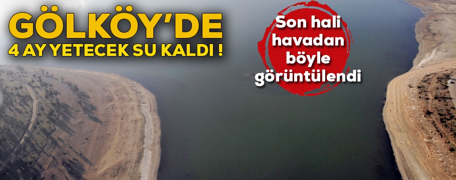 Gölköy'de 4 aylık su kaldı