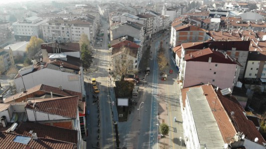 Bolu, sokağa çıkma yasağıyla sessizliğe büründü