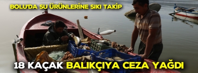 Bolu'da su ürünlerine sıkı takip