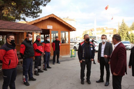 Başkan Özcan'dan bütün birimlere ziyaret