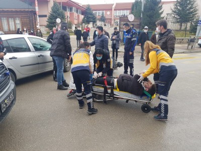 Bolu'da kaza anları anbean kameralara böyle yansıdı