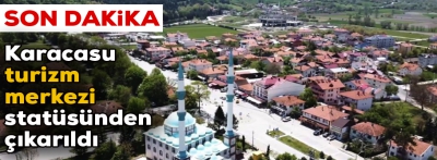 Karacasu artık turizm merkezi statüsünde değil