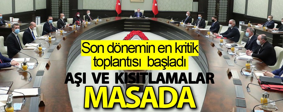 Kabine toplantısı başladı - Bolu Gazetesi