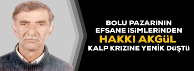 Hakkı Akgül hayatını kaybetti