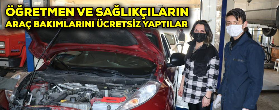 Lise öğrencileri kadın öğretmen ve sağlıkçılar için kolları sıvadı