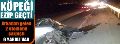 Bolu'da iki aracın çarpışması sonucu 6 kişi yaralandı