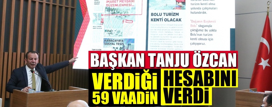 Başkan Özcan, 59 vaadi için bilgilendirme yaptı