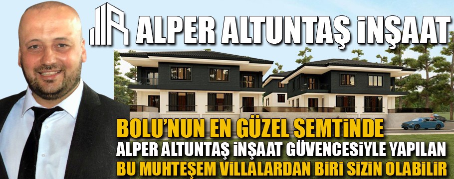 Alper Altuntaş İnşaattan muhteşem villa projesi