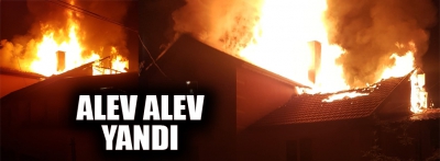 Alevler geceyi aydınlattı