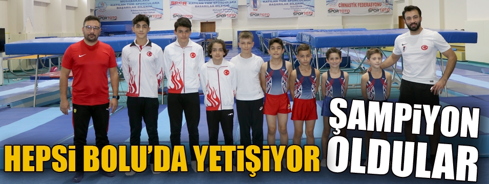 Bolu Trampolin Cimnastik takımı, Genç Erkekler'de Türkiye şampiyonu oldu