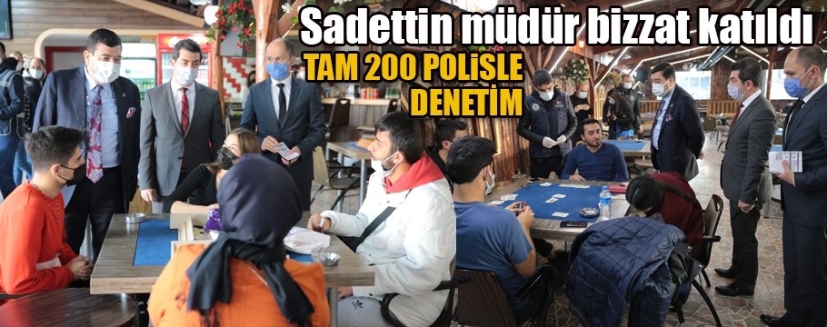 Bolu'da 200 polisin katılımıyla denetim yapıldı