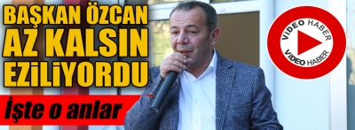 Minikler başkan Özcan'ı ezecekti