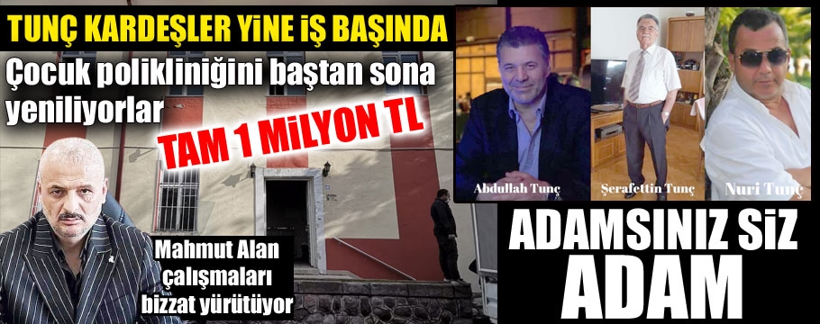 Tunç kardeşler yine iş başında