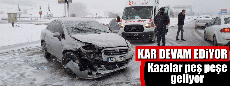 İki otomobilin çarpıştığı kazada 1 kişi yaralandı