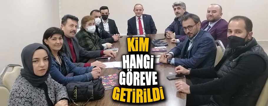 Merkez ilçede görev dağılımı yapıldı