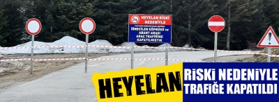 Abant-Taşkesti kara yolu heyelan riski nedeniyle ulaşıma kapatıldı