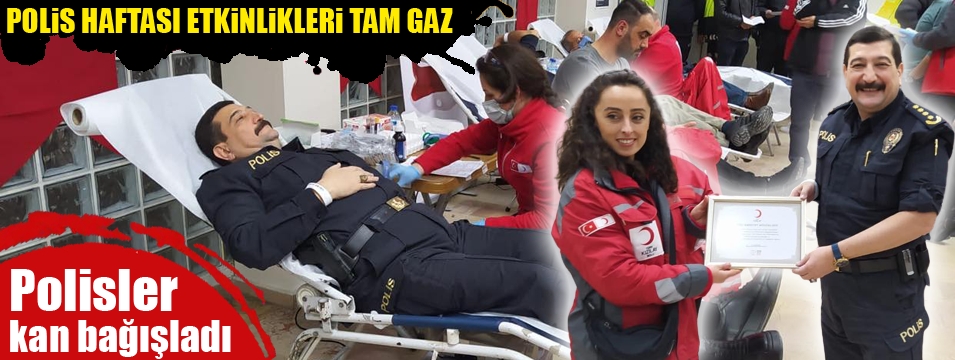 Polis haftası etkinlikleri tam gaz