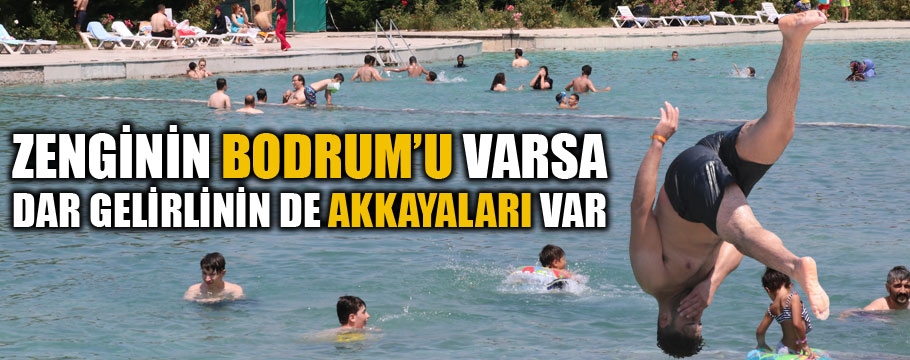 Sıcaktan bunalan vatandaşlar Akkayalara akın etti