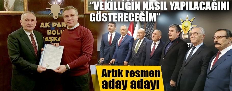 Alaaddin Yılmaz artık resmen aday adayı