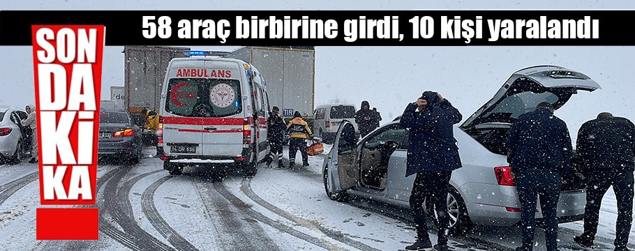 Anadolu Otoyolu'nun Bolu kesiminde zincirleme kaza ulaşımı aksattı