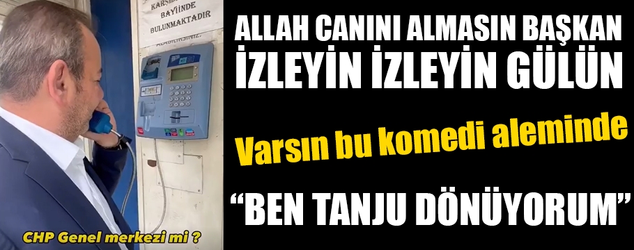 Bizim başkan komedide tavan yaptı