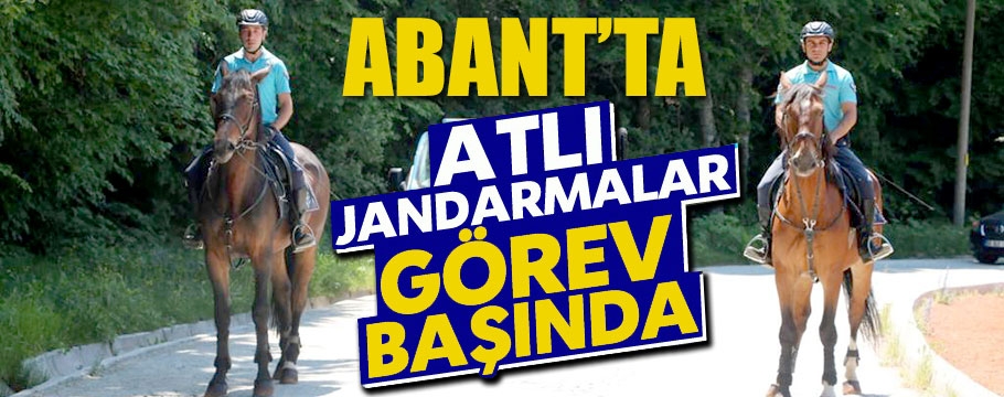 Abant'ta atlı jandarma timi göreve başladı