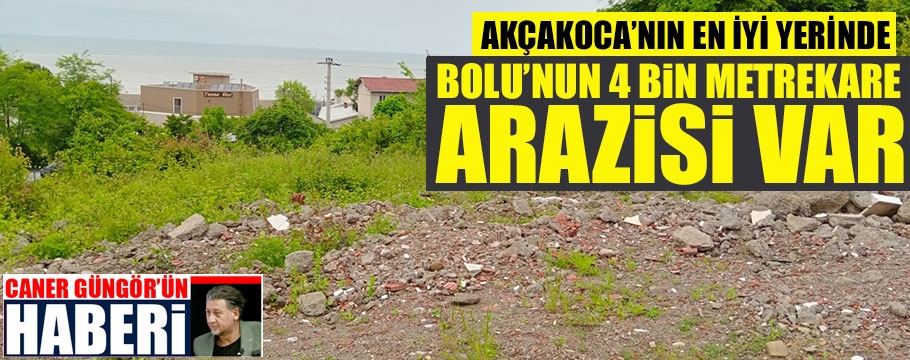 Akçakoca'da süper bir arazimiz var değerlendiremiyoruz