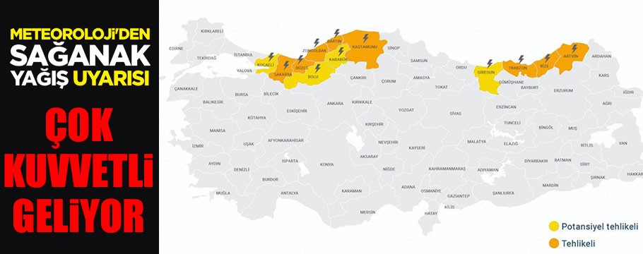 Meteoroloji uyardı; kuvvetli geliyor