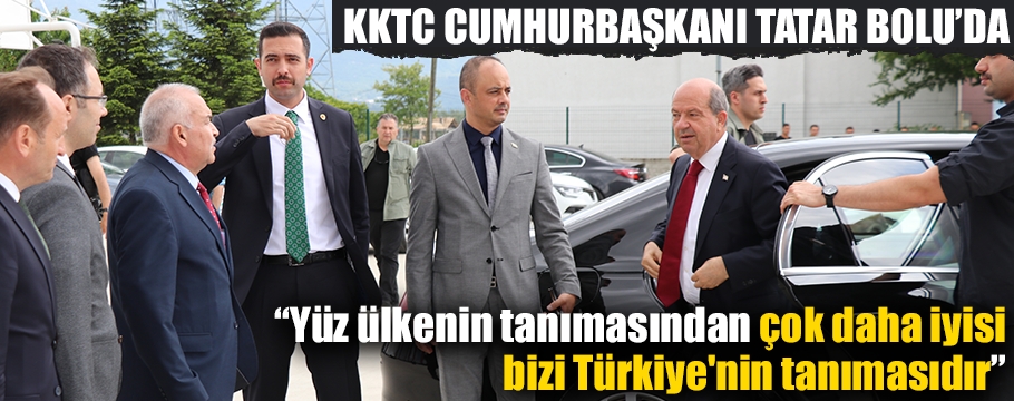 KKTC Cumhurbaşkanı Ersin Tatar, Bolu'da