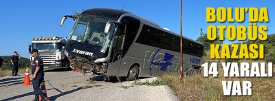 Bolu'da kontrolden çıkan yolcu otobüsündeki 14 kişi yaralandı