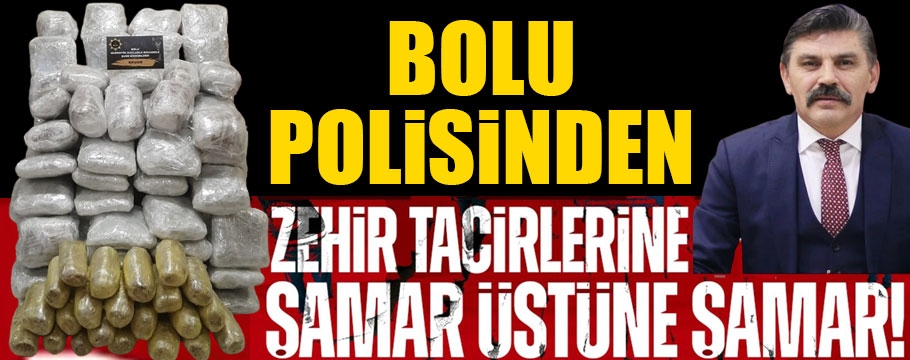 Bolu polisinden şamar üstüne şamar; dev uyuşturucu operasyonu