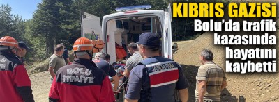 Bolu'da dereye devrilen traktörün Kıbrıs gazisi sürücüsü öldü
