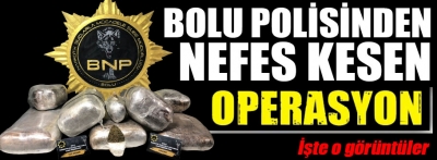 Bolu polisinin uyuşturucu operasyonunun anbean görüntüleri