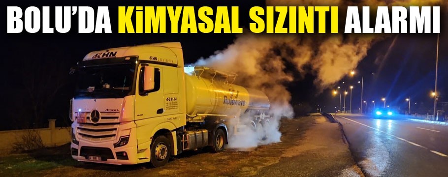 Tankerde kimyasal sızıntı alarmı