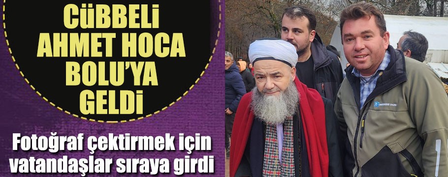 Cübbeli Ahmet Hoca Bolu'ya geldi, türbe ziyaret etti