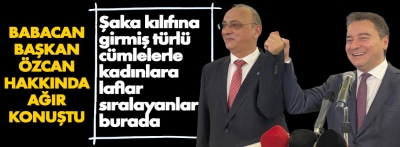 Ali Babacan, Başkan Özcan'a ağır sözlerle yüklendi