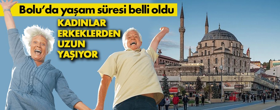 Bolu'da yaşam süresi belli oldu