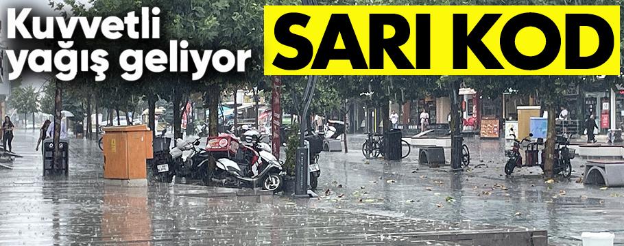 Sarı kod uyarısı: Bolu'ya kuvvetli yağış geliyor