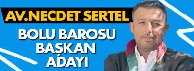 Av. Necdet Sertel Bolu Barosu Başkan adaylığını açıkladı