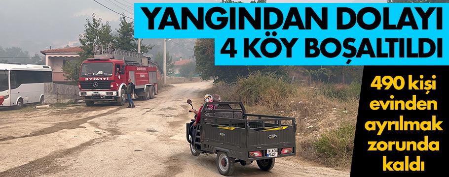 Bolu'daki orman yangınında 490 kişi tahliye edildi