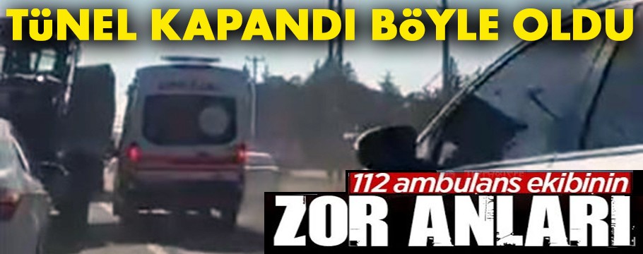 Tünelin trafiğe kapatılması Bolu'da trafiği felç etti