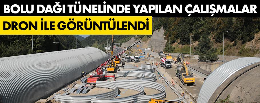 İşte Bolu Dağı Tünelinde yapılan çalışmalar