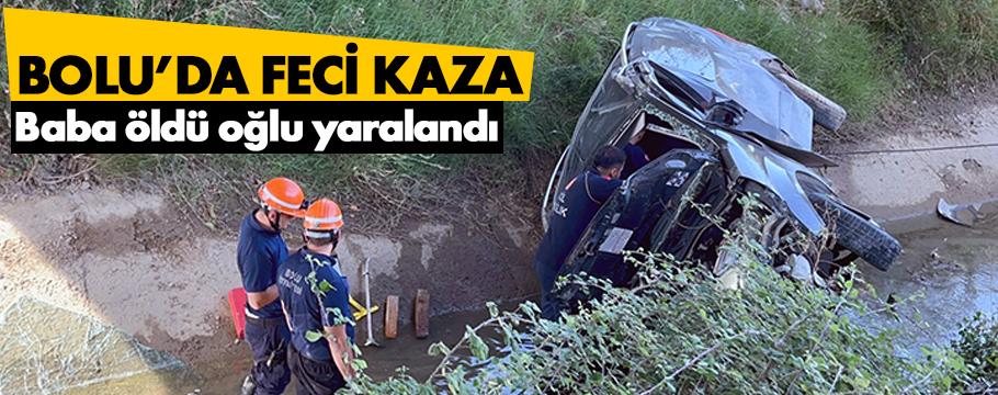 Kontrolden çıkan araç köprüden uçtu: 1 ölü, 1 yaralı