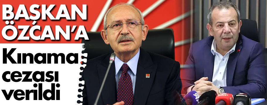 Tanju Özcan'a kınama cezası verildi